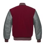 Cardinal and Grey Varsity Jacket