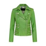 Ella Green Motorcycle Leather Jacket