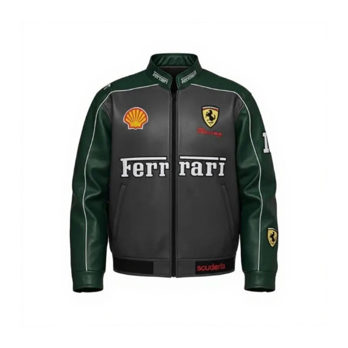 ferrari-inspired-green-racing-leather-jacket-DL (1) Ferrari Inspired Green Racing Leather Jacket