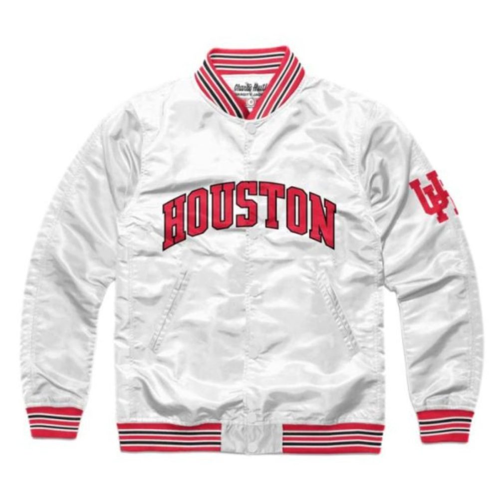 Houston Cougars Satin Varsity Jacket