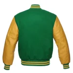 Kelly Green and Gold Varsity Jacket