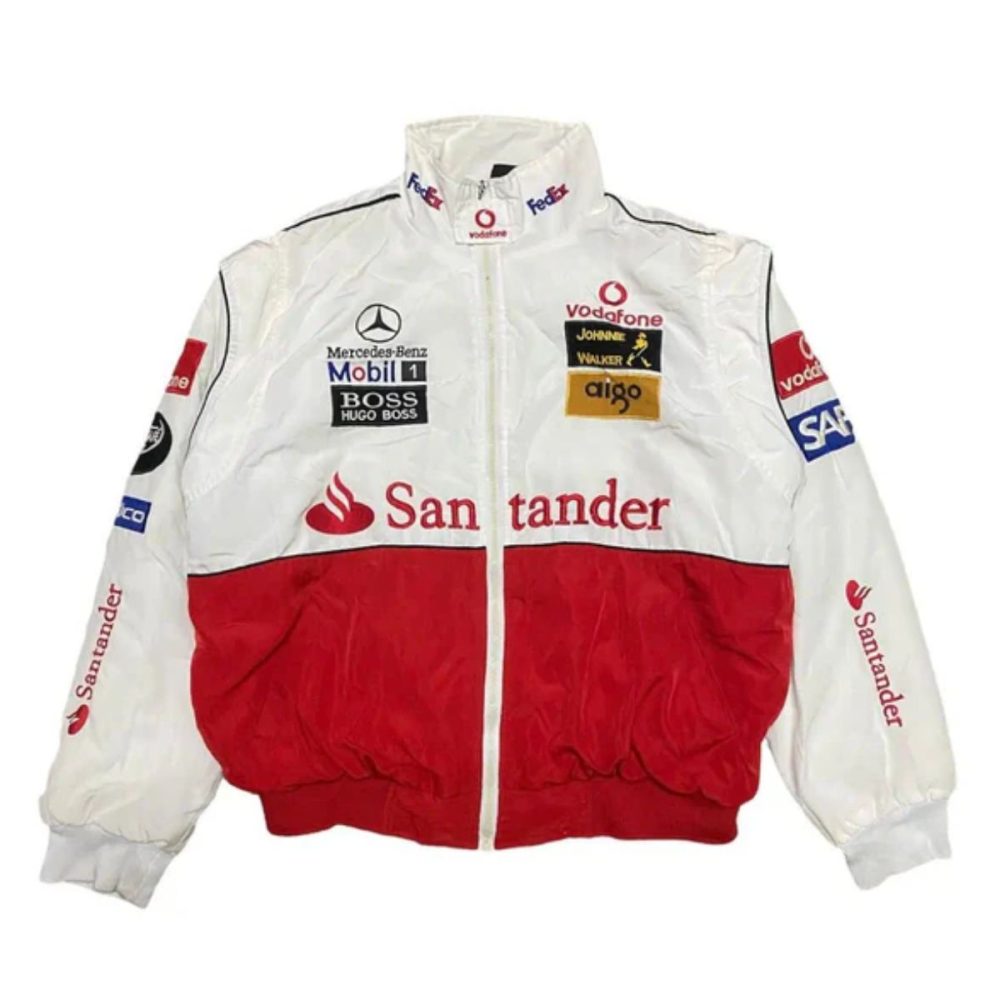 Mclaren x Mercedes-Benz White Racing Jacket