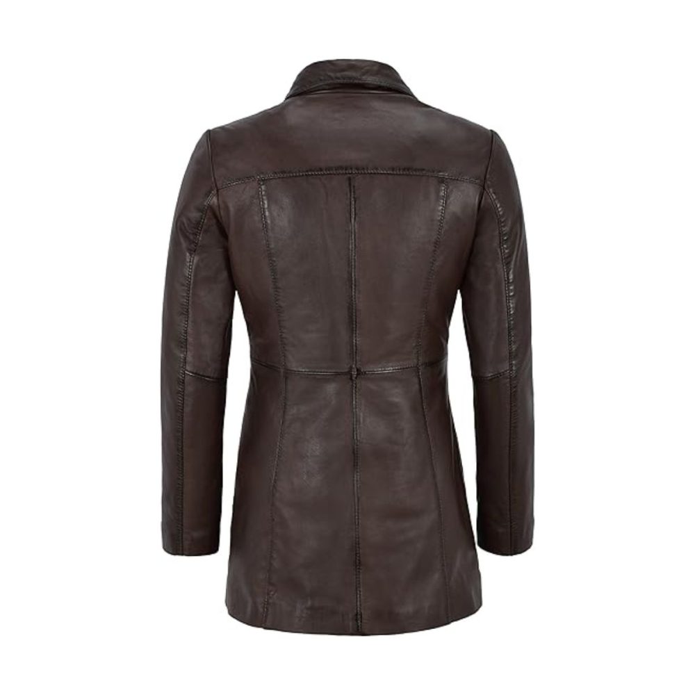 Mistress Brown Vintage Leather Coat