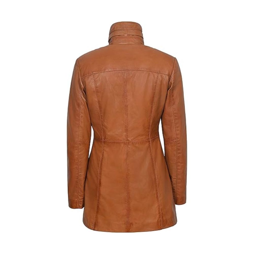 Mistress Tan Vintage Leather Coat