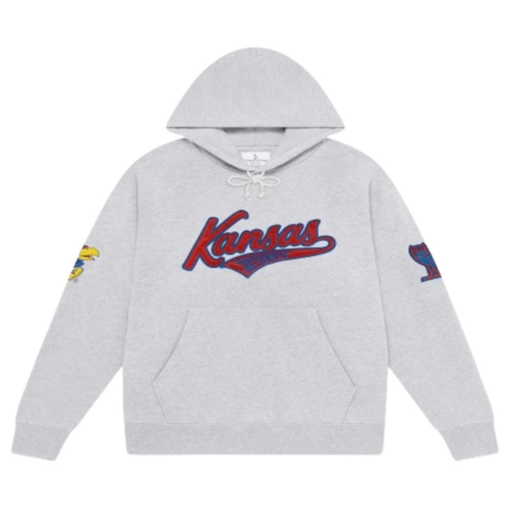 OVO Kansas Jayhawks Grey Hoodie