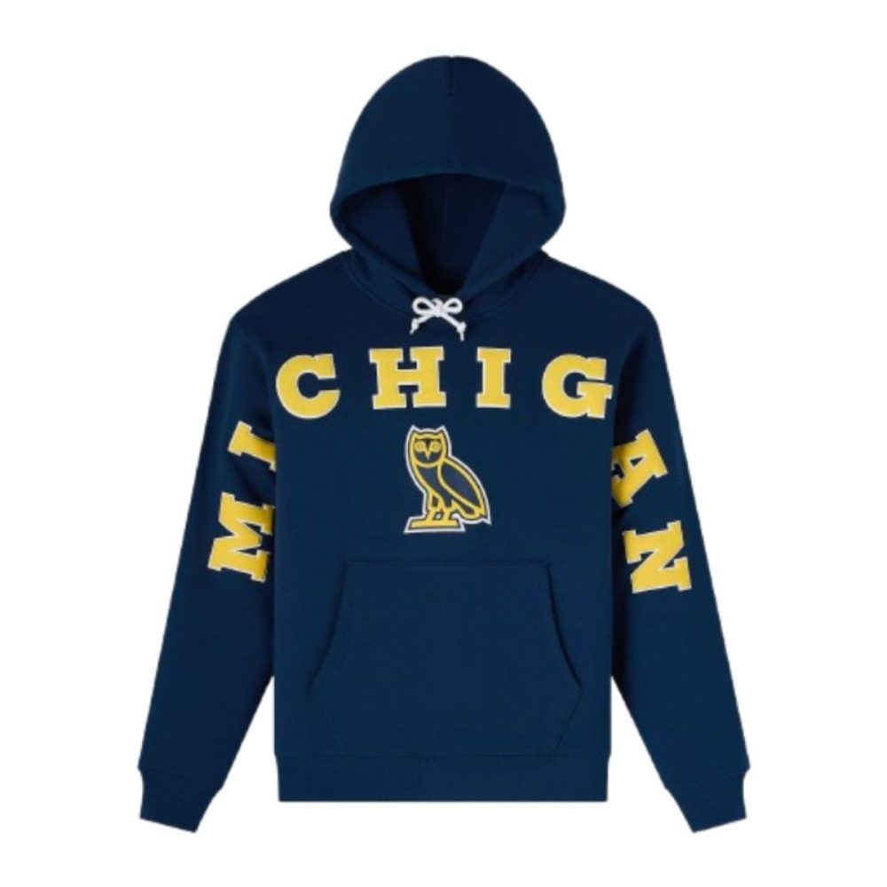 OVO x Michigan Wolverines Navy Hoodie