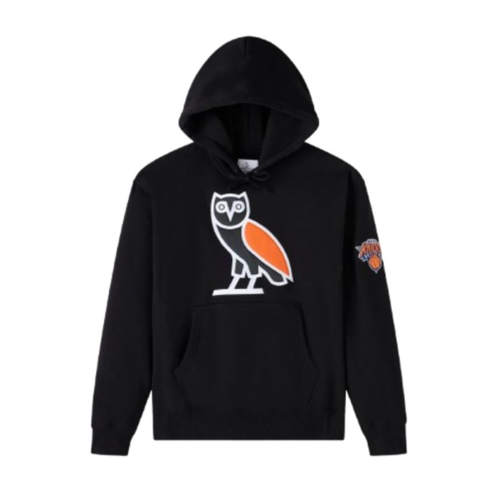 OVO x NBA New York Knicks Black Hoodie