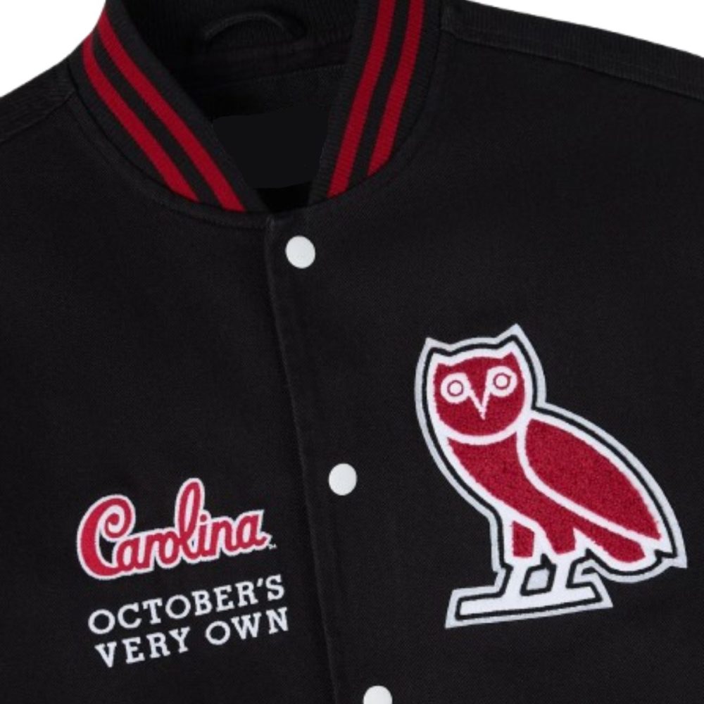 OVO x South Carolina Gamecocks Black Varsity Jacket