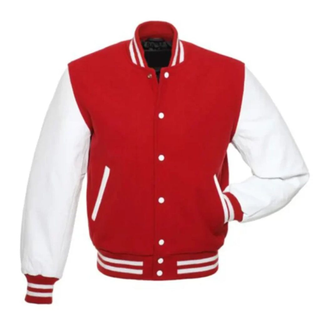 Red and White Varsity Jacket