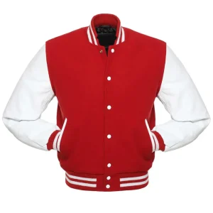 Red and White Varsity Jacket