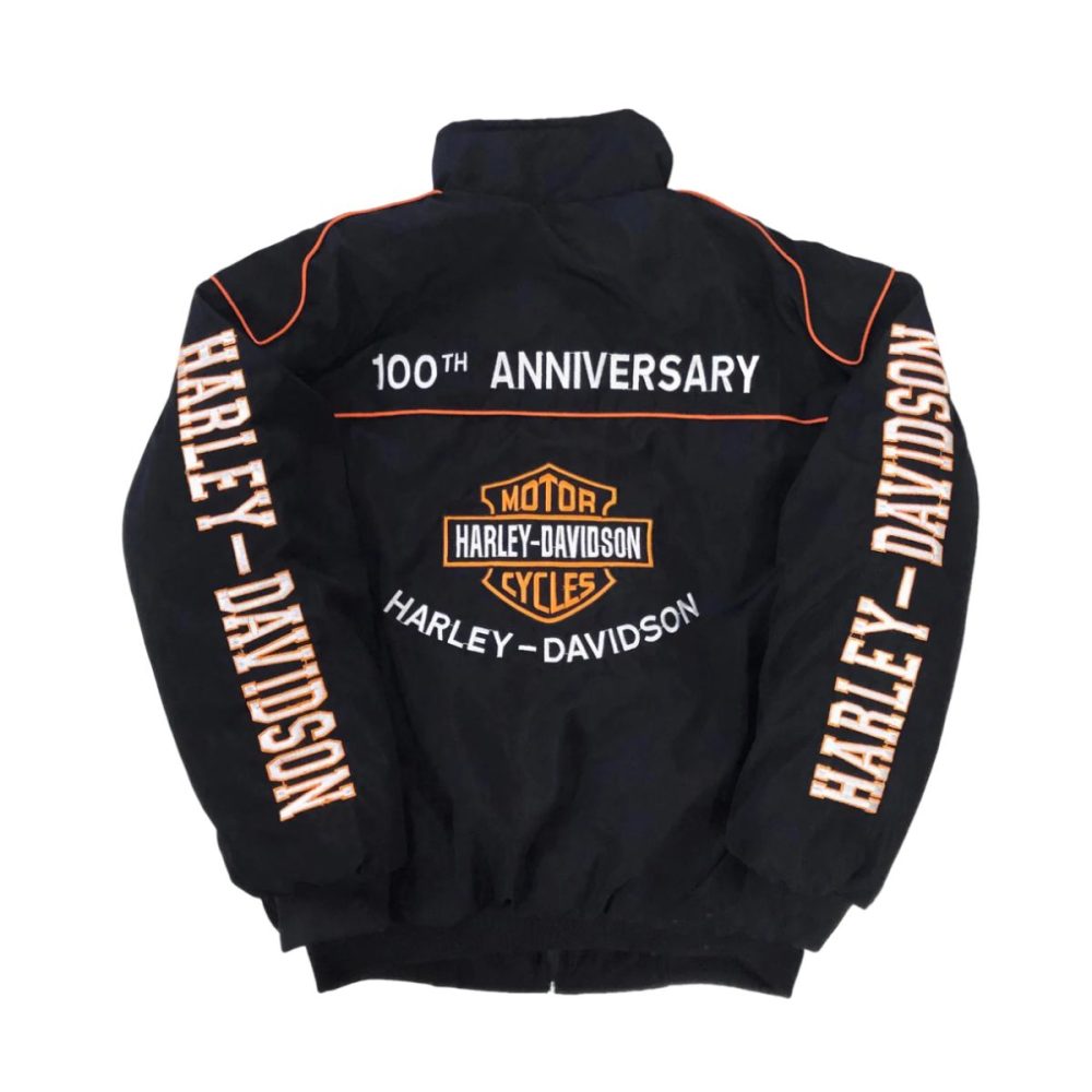 Vintage Black 100th Anniversary HD Racing Jacket