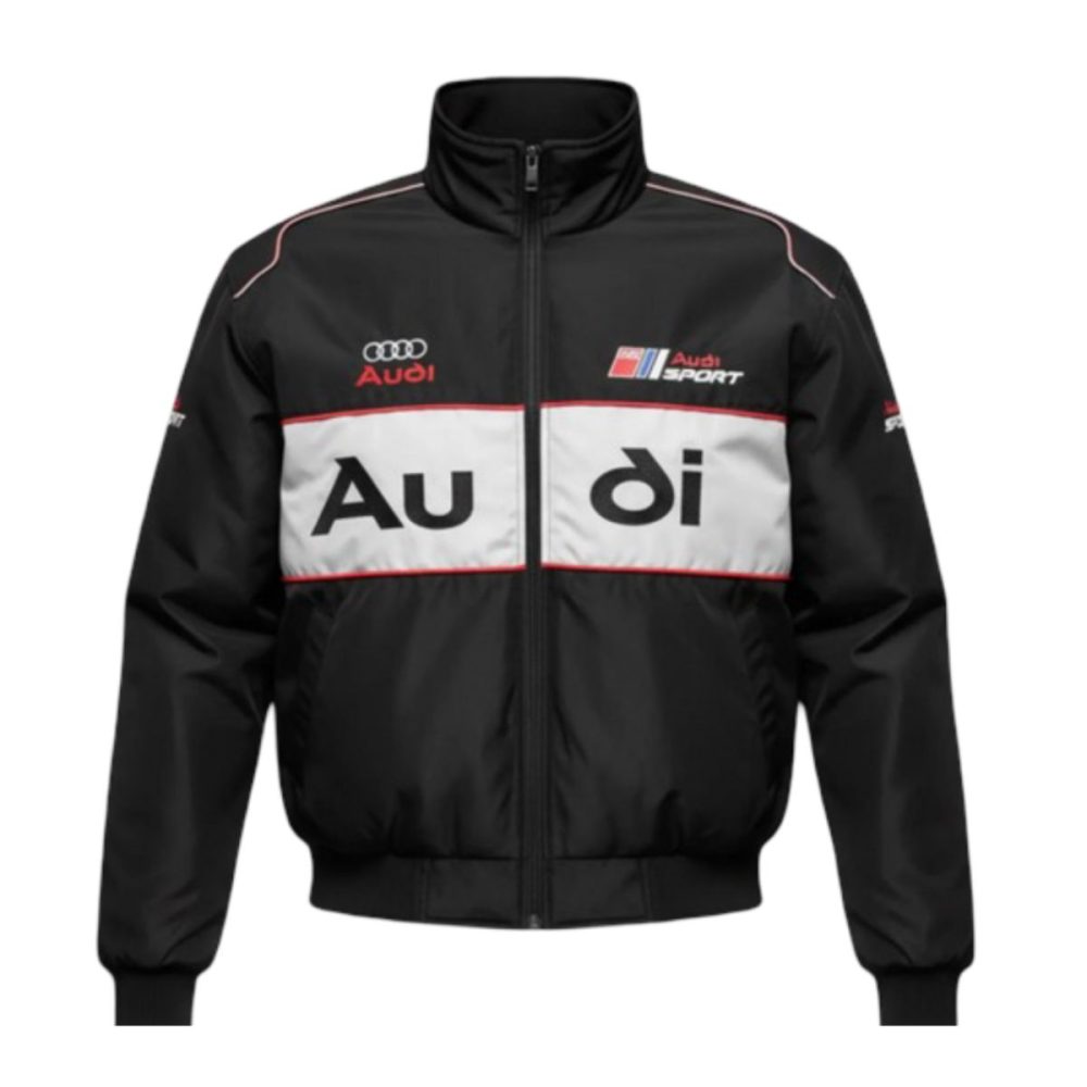 Vintage Black Audi Racing Jacket