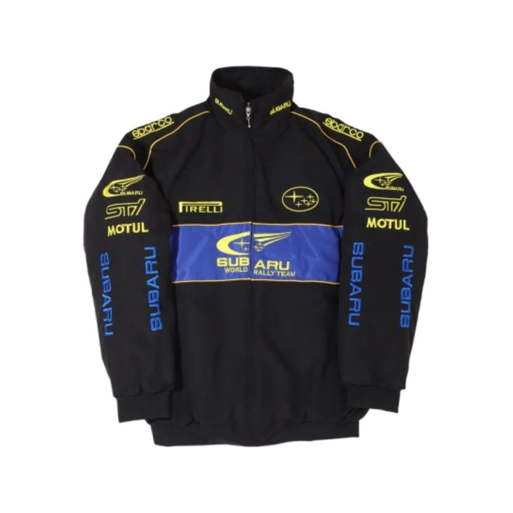 Vintage Black SUBARU F1 Racing Jacket