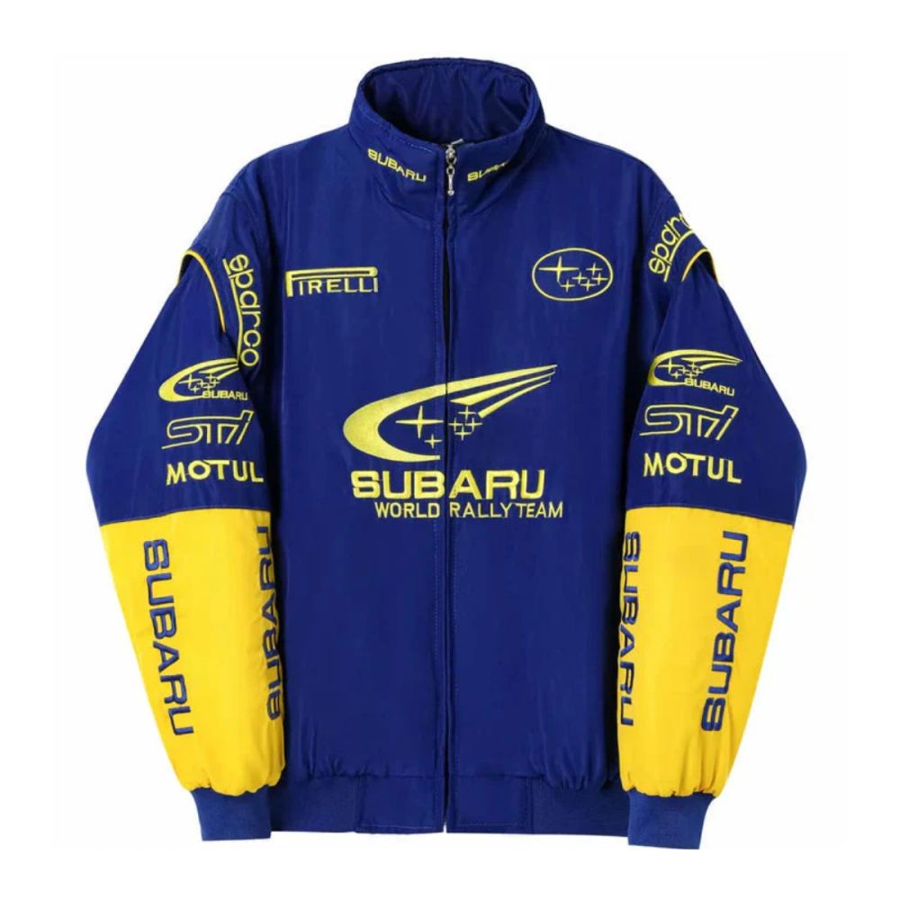 Vintage Blue SUBARU F1 Racing Jacket