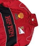 Vintage Red Ferrari Racing Bomber Jacket