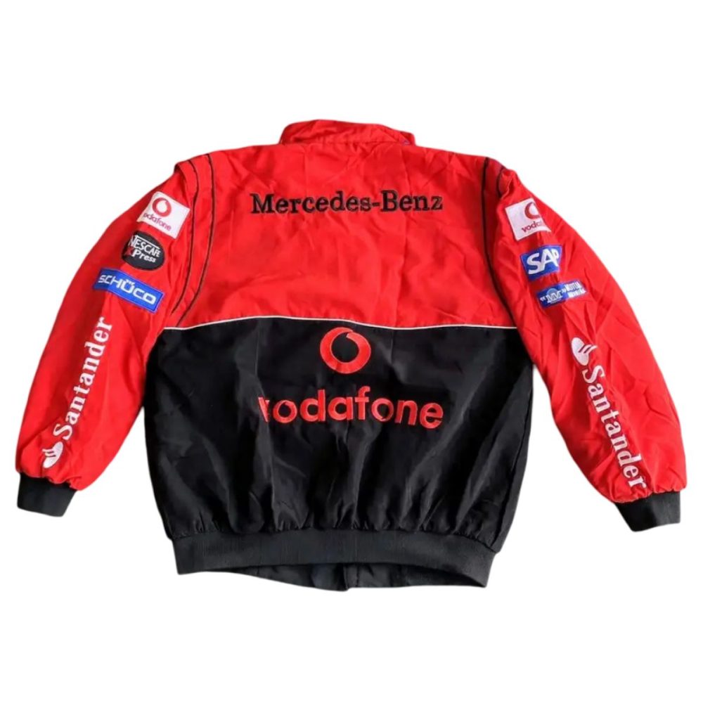 Vintage Red Mercedes-Benz Racing Jacket